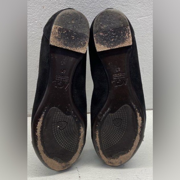 🛑 1 hour sale. AGL, size 9.5, Black Flats with Silver Sparkle Accents - Picture 7 of 10